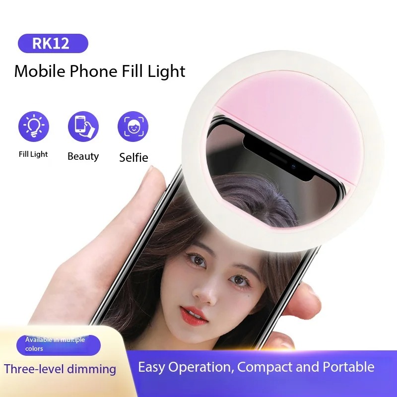 Photography Lighting Professional - ไฟเซลฟี่แบบหนีบ ชาร์จซ้ำได้ ปรับได้ 3 ระดับ พกพาสะดวก