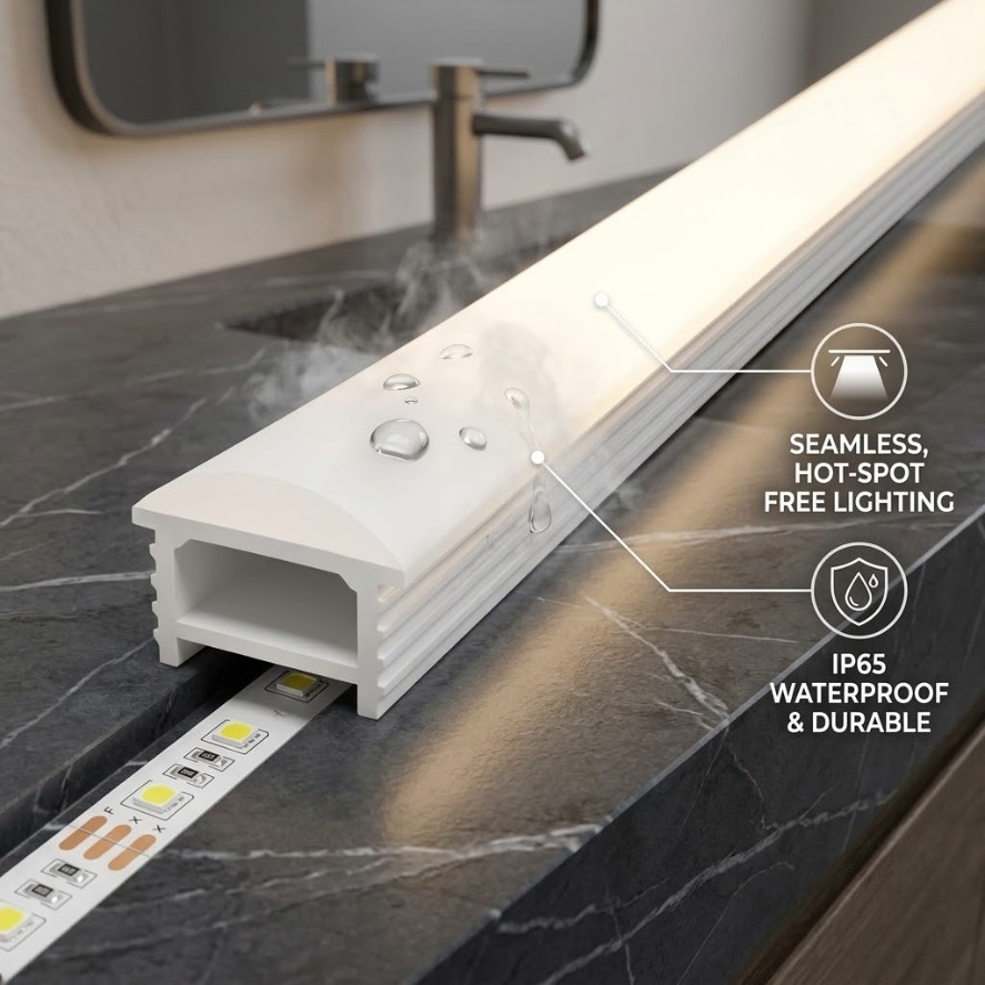 Diffusion Material Roll - หลอดไฟนีออน LED แบบยืดหยุ่น WS2811 WS2812B IP65