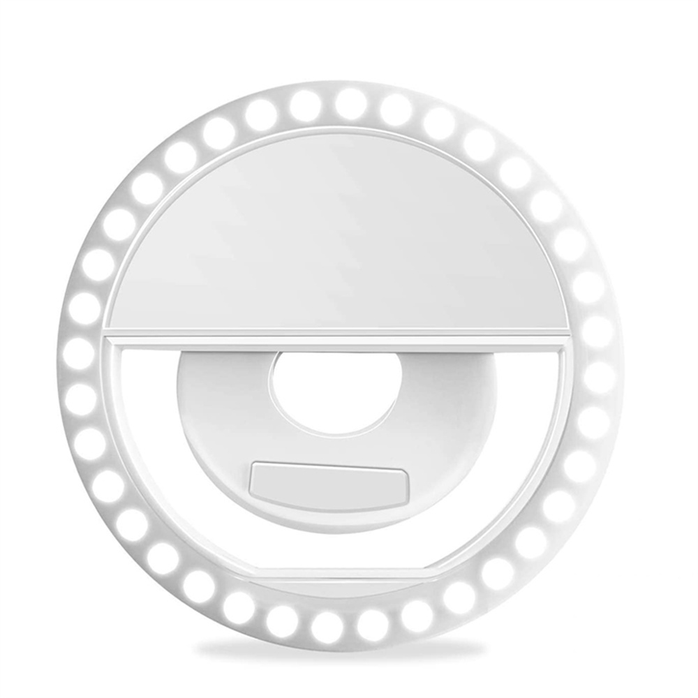Photography Lighting Professional - ไฟวงแหวน LED สำหรับเซลฟี่แบบพกพา ชาร์จผ่าน USB ใช้ได้กับโทรศัพท์ทุกรุ่น