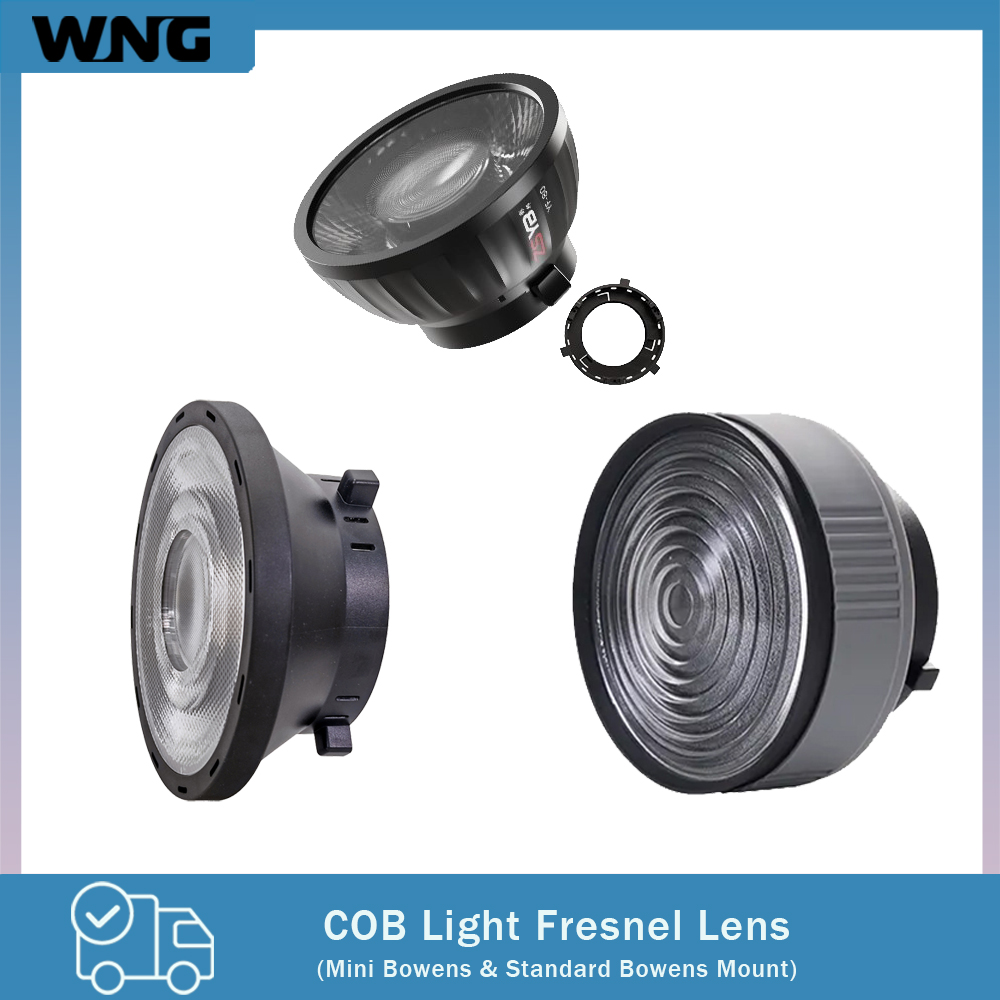 Photography Lighting Mount - เลนส์เฟรสเนล 15-55 องศา ปรับโฟกัสได้ สำหรับไฟสตูดิโอ LED