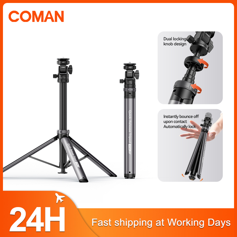 Photography Lighting Mount - ขาตั้งไฟ COMAN MT68 แบบปลดเร็วเพียงคลิกเดียว สำหรับไฟถ่ายภาพ กล้อง