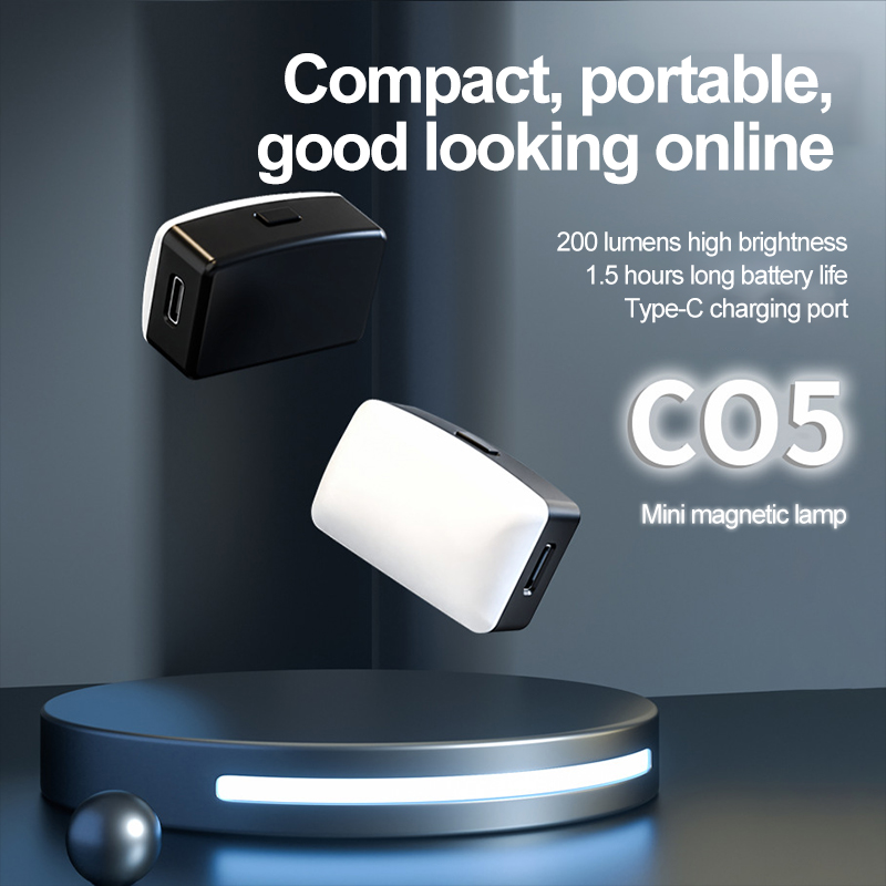 Photography Lighting Professional - มินิแม่เหล็กเซลฟี่เติมแสงแบบพกพากระเป๋า LED เซลฟี่แสงปรับแสงวิดีโอแสงสําหรับกล้อง Tiktok มือถือ IPad