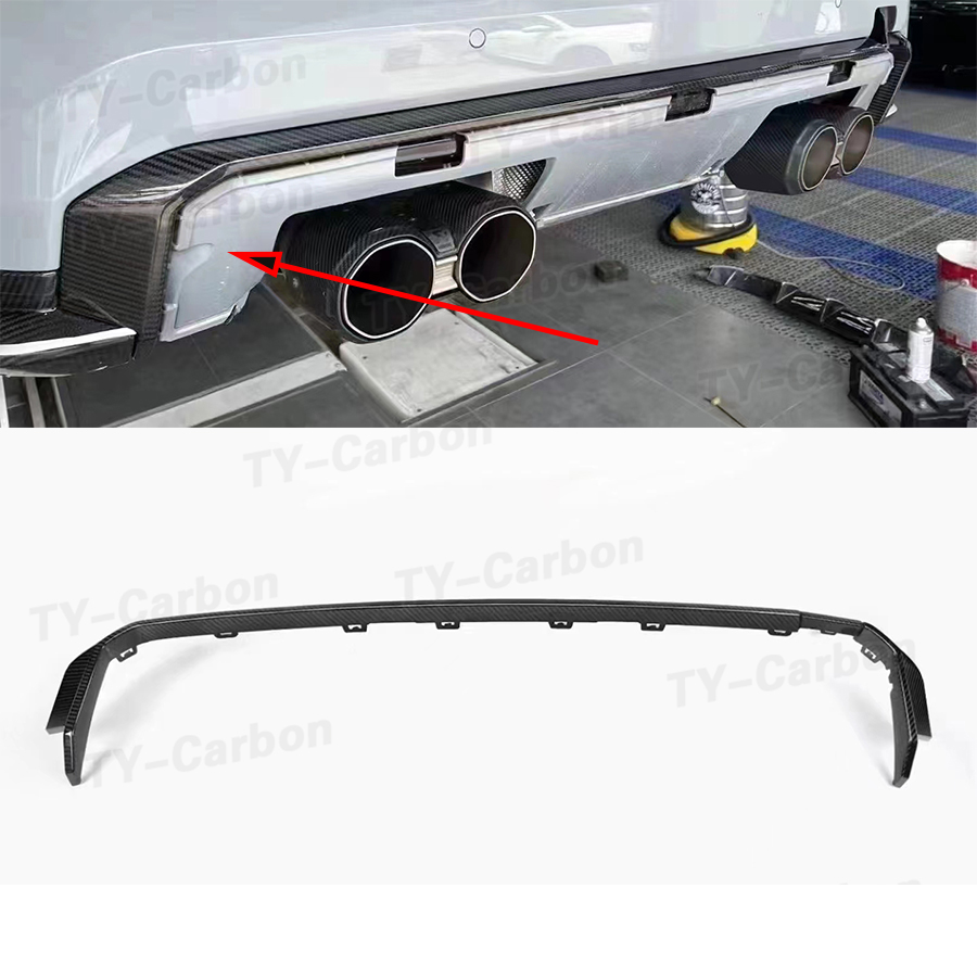Diffusion Material Roll - แถบกระจายแสงด้านหลังคาร์บอนไฟเบอร์แห้งสำหรับ BMW 3 4ชุด G80 M3