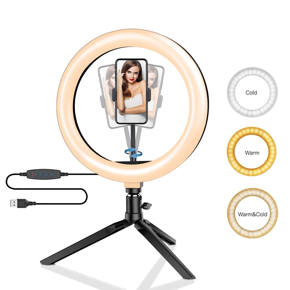 Photography Lighting Professional - 26 ซม.10 นิ้ว LED แหวน Selfie