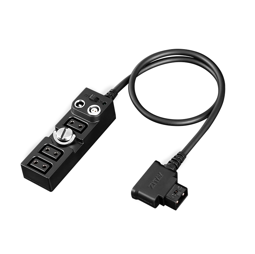 Photography Lighting Rig - 5in1 D-TAP 2PIN วงกลมตัวเชื่อมต่อ DC ฮับแยกสายเคเบิลจากแท่นขุดเจาะกล้อง