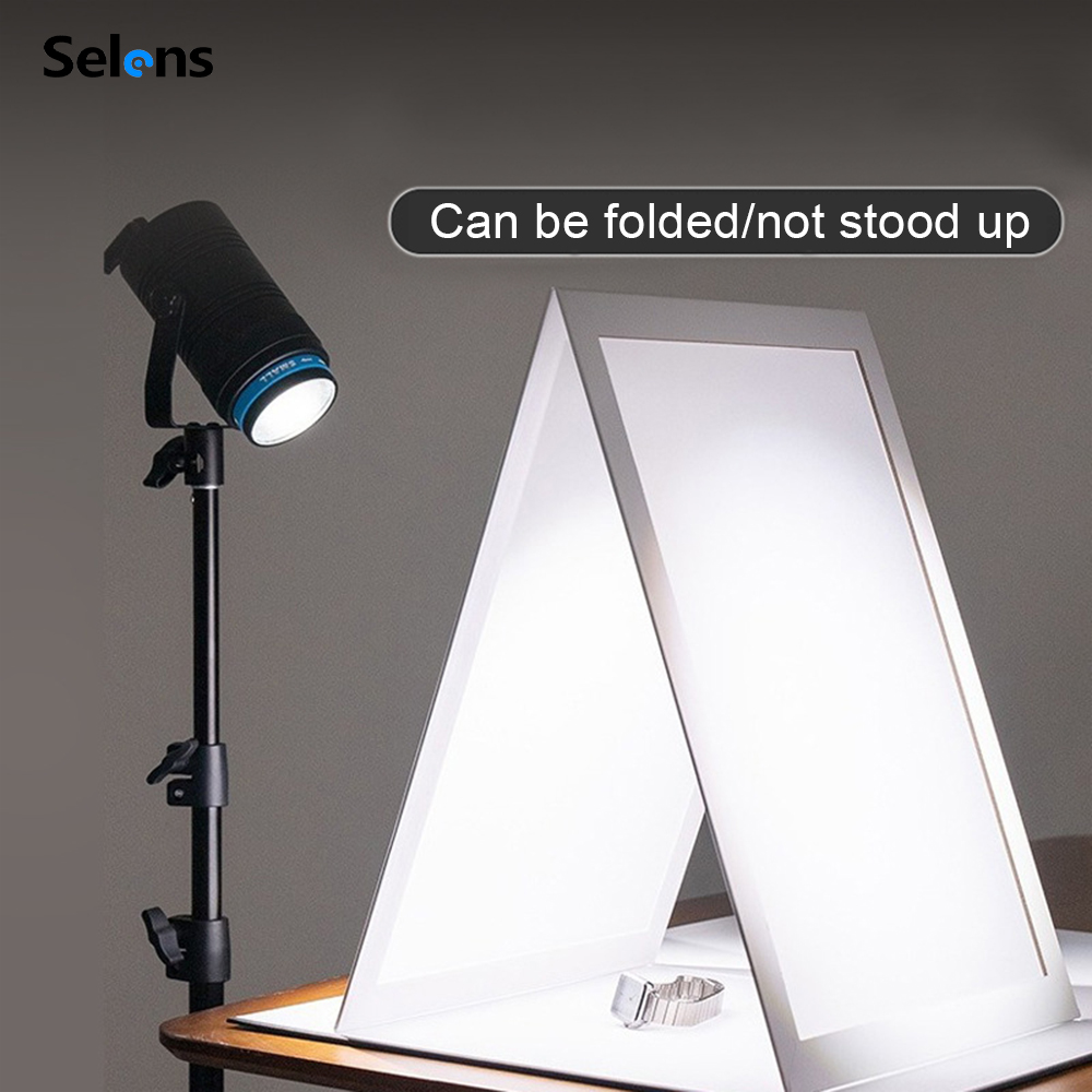 Jewelry Photography Lighting Kit - Selens มัลติฟังก์ชั่การถ่ายภาพ Diffuser นุ่มพับหน้าจอ Props SoftBox