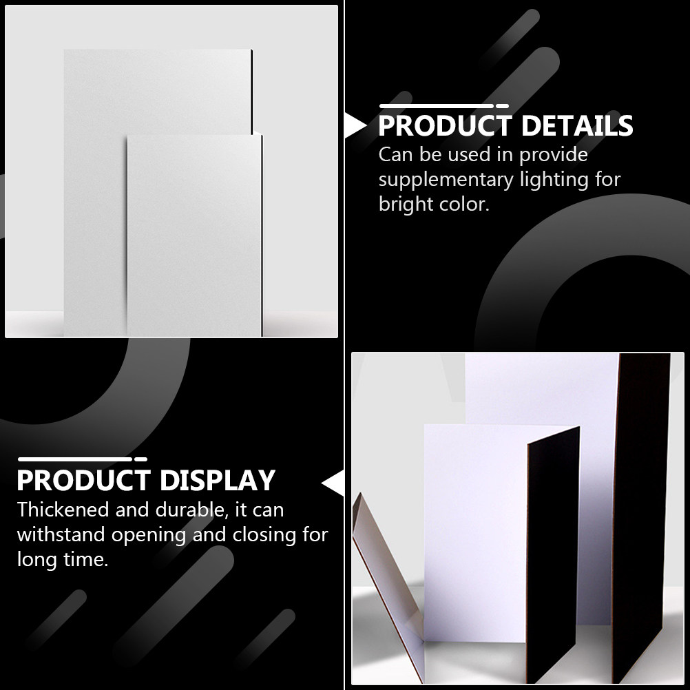 Photography Lighting Outdoor - แผ่นสะท้อนแสงสีขาวดำแบบพับได้สำหรับการถ่ายภาพ แผ่นกระดาษสะท้อนแสงสำหรับสตูดิโอ แสงกลางแจ้ง ฉากหลัง อุปกรณ์ถ่ายภาพ