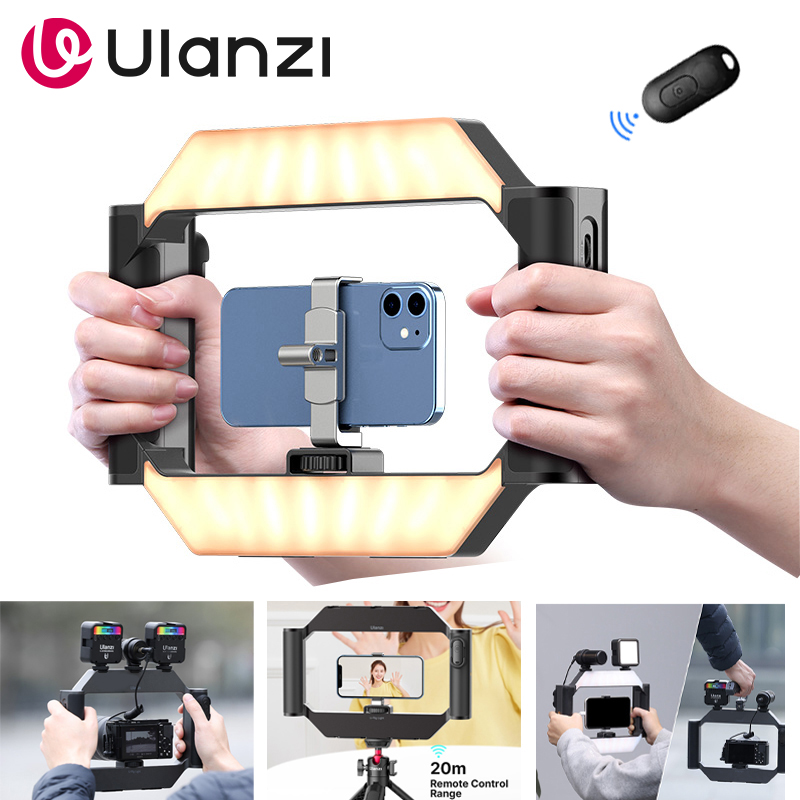 Photography Lighting Rig - Ulanzi U-Rig โทรศัพท์การถ่ายภาพหลอดไฟ LED พร้อม Bluetooth