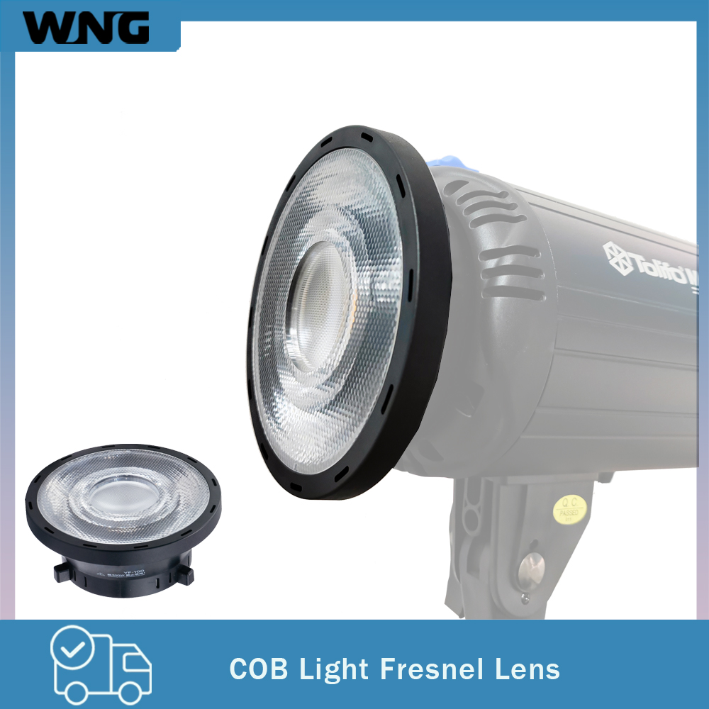 Fresnel Lens Attachment - เลนส์เฟรสเนลแบบโบเวนส์เมาท์ 24 ° อุปกรณ์เสริมไฟสปอตไลท์แบบออปติคอล 4X สำหรับการถ่ายภาพ