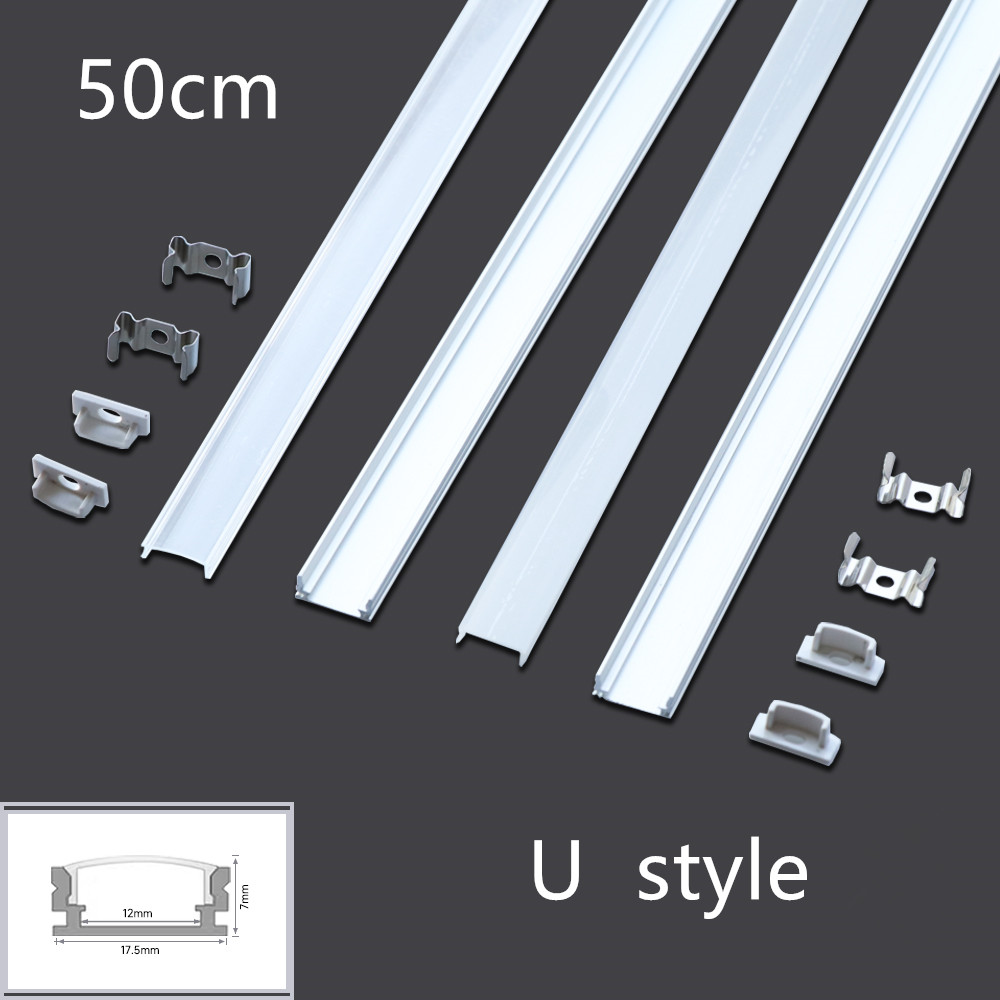 Diffusion Material Roll - LED 50 ซม.ช่องอลูมิเนียมสําหรับ LED Strip V/U