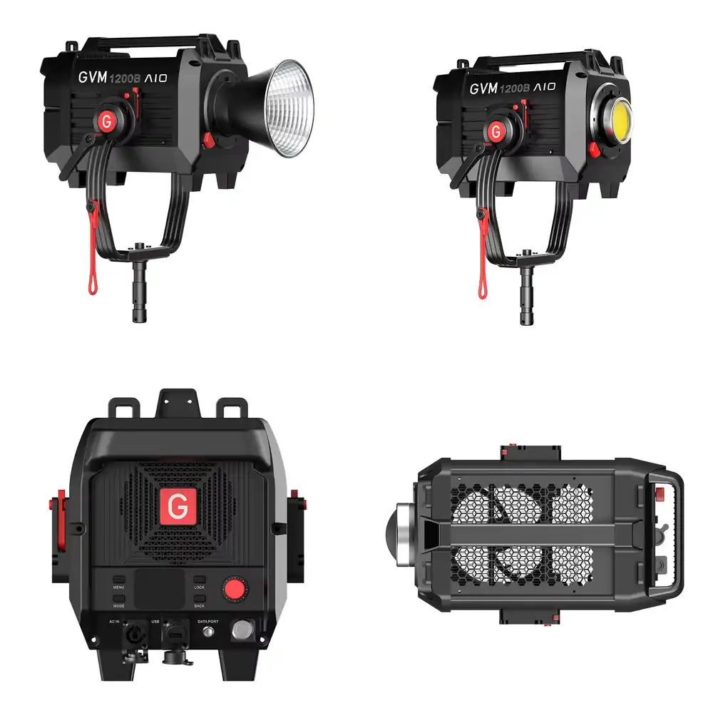Lighting In Photography - ไฟสปอตไลท์วิดีโอ GVM SD1200B AIO 1200W สำหรับการถ่ายภาพ