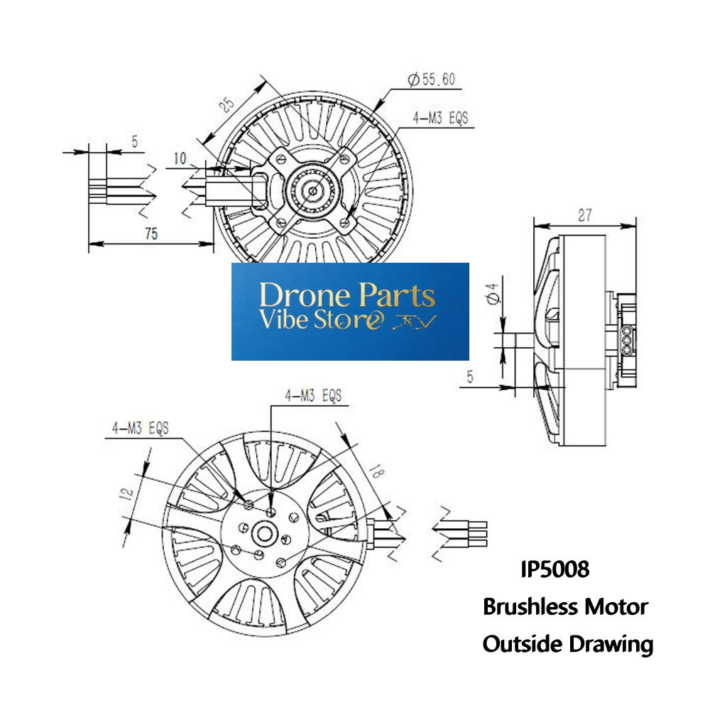 Photography Lighting And Composition - มอเตอร์ไร้แปรงถ่าน DParts1IP5008 KV370 สำหรับโดรนหลายใบพัด แรงขับ 4.2