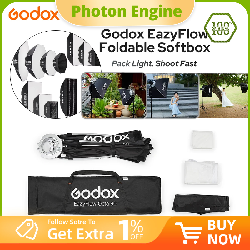 Photography Lighting Mount - ซอฟต์บ็อกซ์พับได้ Godox EazyFlow series แบบ Bowens