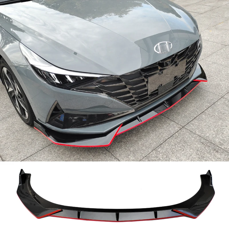 Diffusion Material Roll - สปลิตเตอร์กันชนหน้าสำหรับ Hyundai Elantra Avante CN7 2020-2024