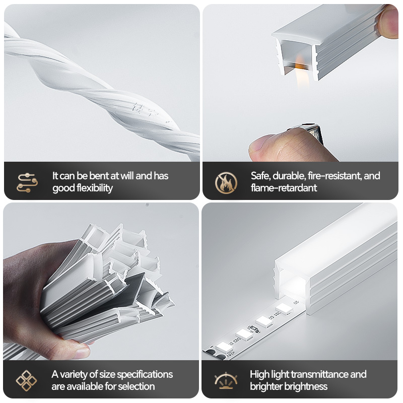 โปรไฟล์ซิลิโคน LED แบบยืดหยุ่น - Diffusion Material Roll บทวิจารณ์และราคา