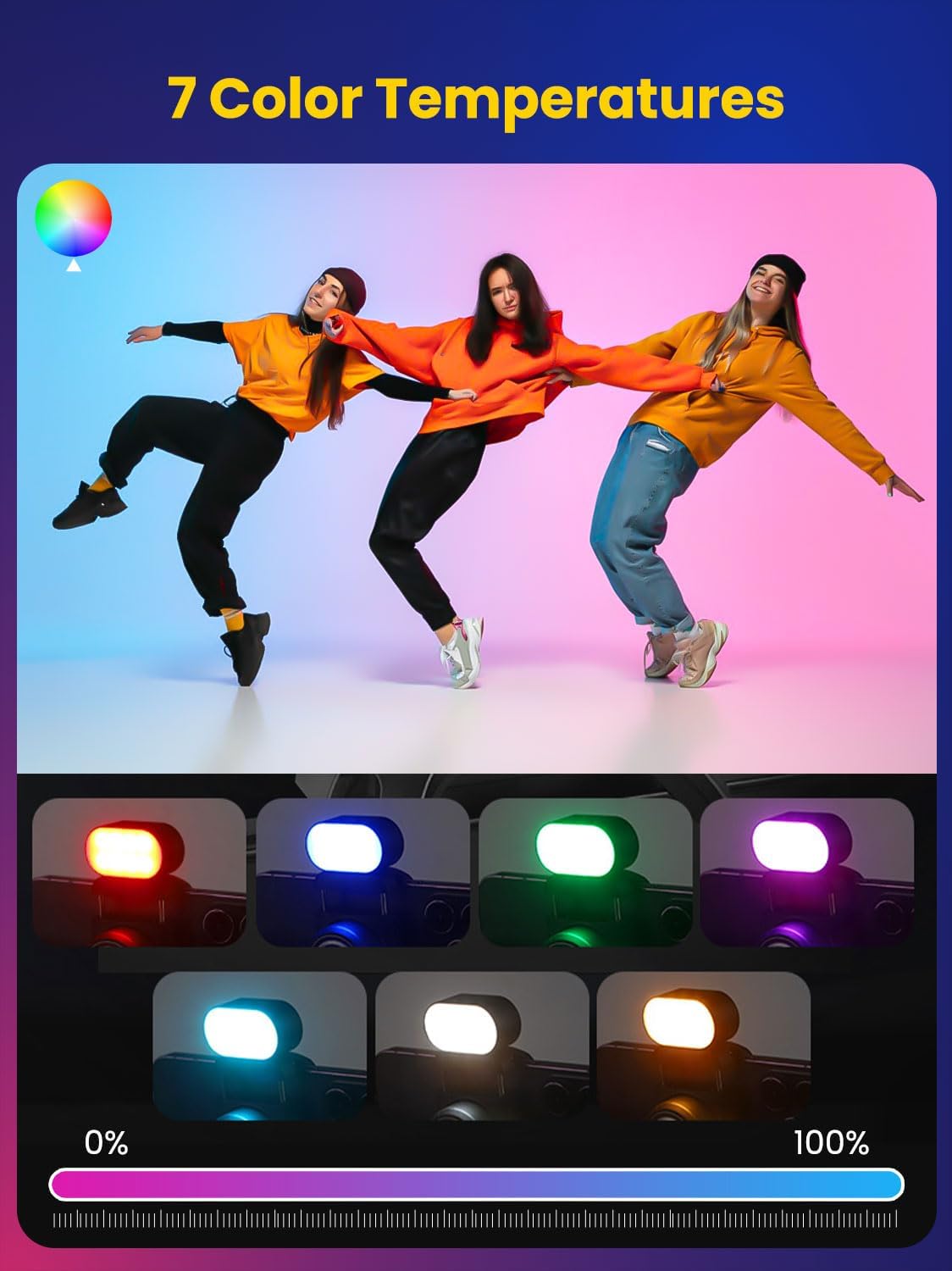 AOCHUAN Mini RGBแม่เหล็กเติมแส - Photography Lighting Professional บทวิจารณ์และราคา
