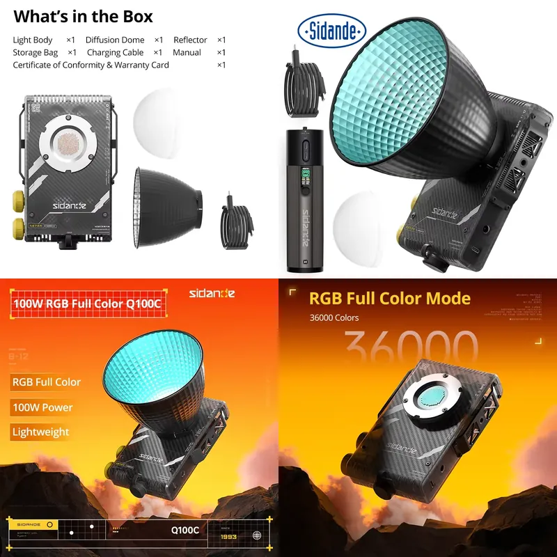 แบรนด์สำหรับ Sidande Q100C Q10 - Lighting In Photography บทวิจารณ์และราคา