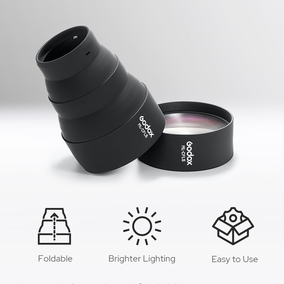 เลนส์เฟรสเนลแบบพับได้ Godox ML - Fresnel Lens Attachment บทวิจารณ์และราคา