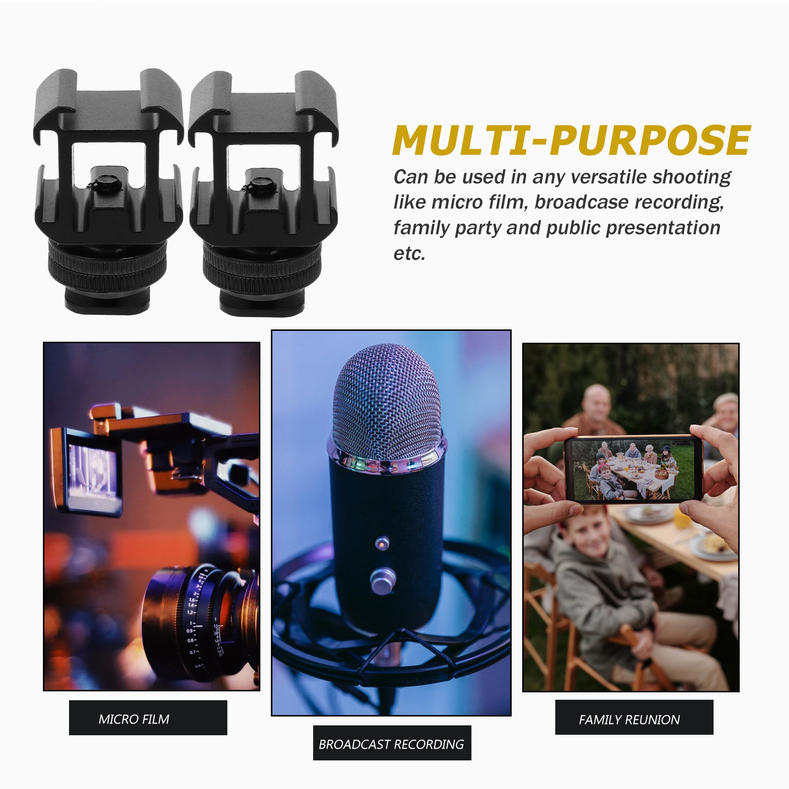 ชุดฐานฮอตชู 2 ชุด อะแดปเตอร์ติ - Photography Lighting Mount บทวิจารณ์และราคา