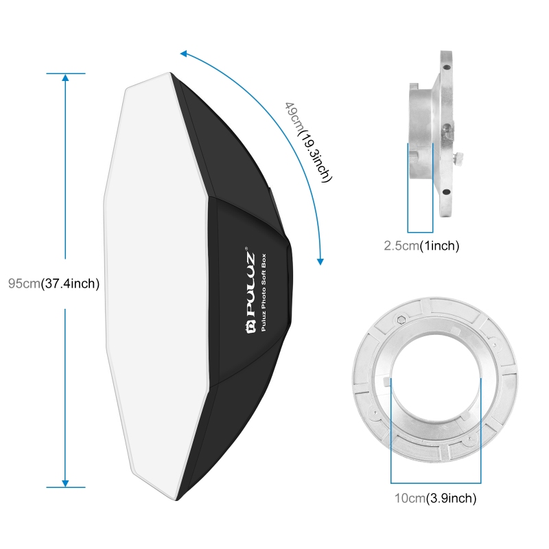 Puluz แผ่นกระจายแสงแปดเหลี่ยม9 - Photography Lighting Mount บทวิจารณ์และราคา