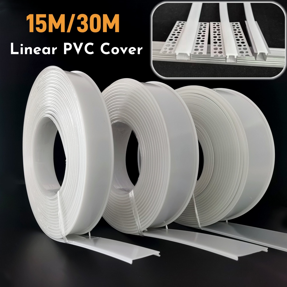 15 M/30 M สีดํา/สีขาว LED โปรไ - Diffusion Material Roll บทวิจารณ์และราคา