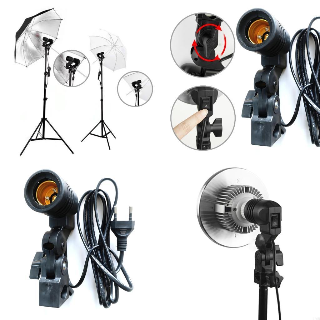 E27 Light Stand Umbrella Refle - Photography Lighting Mount บทวิจารณ์และราคา