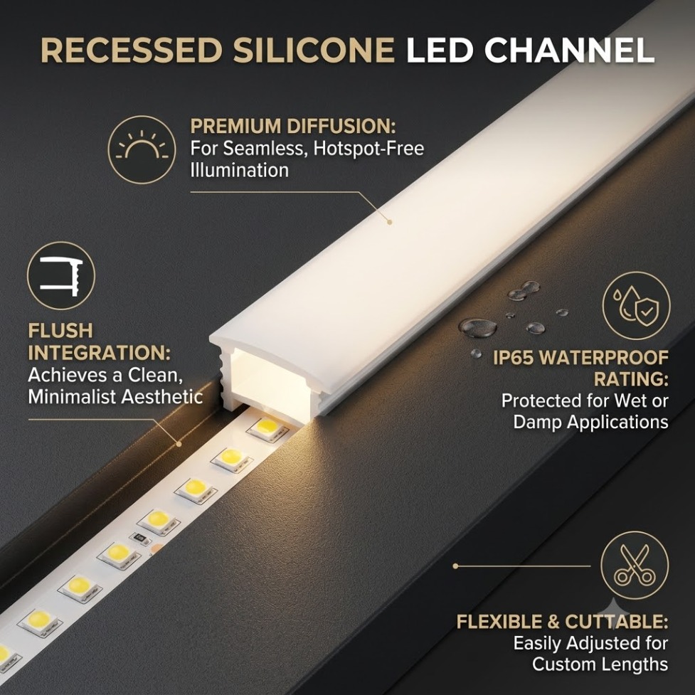 หลอดไฟ LED นีออนซิลิโคนสีขาวแบ - Diffusion Material Roll บทวิจารณ์และราคา