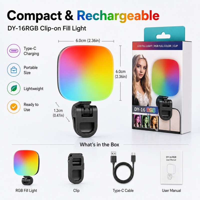 ไฟ LED RGB แบบพกพาสำหรับถ่ายภา - Photography Lighting Outdoor บทวิจารณ์และราคา
