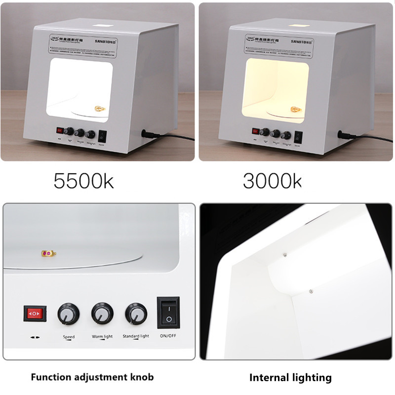 SANOTO Mini Photo ถ่ายภาพสตูดิ - Jewelry Photography Lighting Kit บทวิจารณ์และราคา
