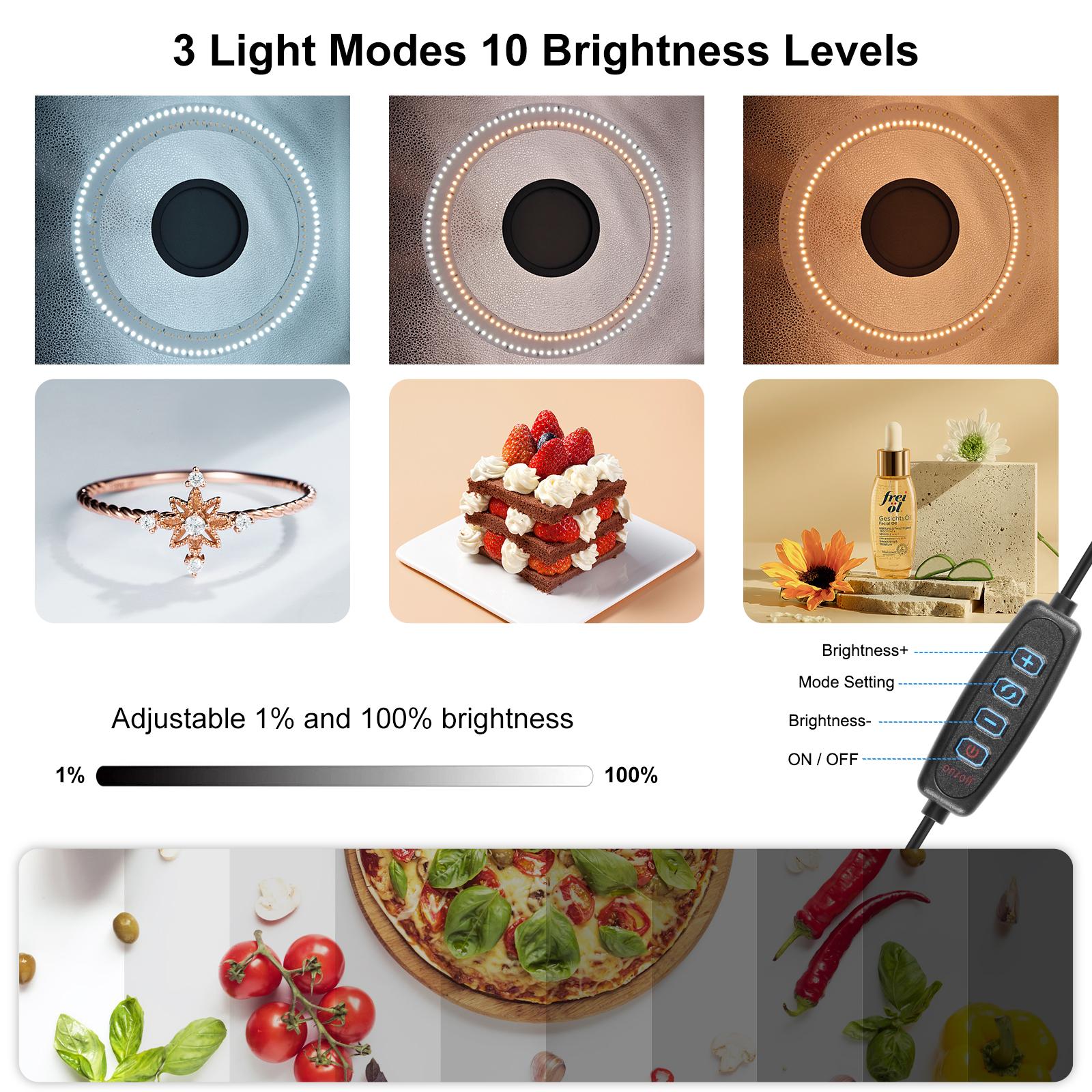 PULUZ ไฟวงแหวนพับได้ขนาด 50 ซม - Photography Lighting And Backdrop บทวิจารณ์และราคา