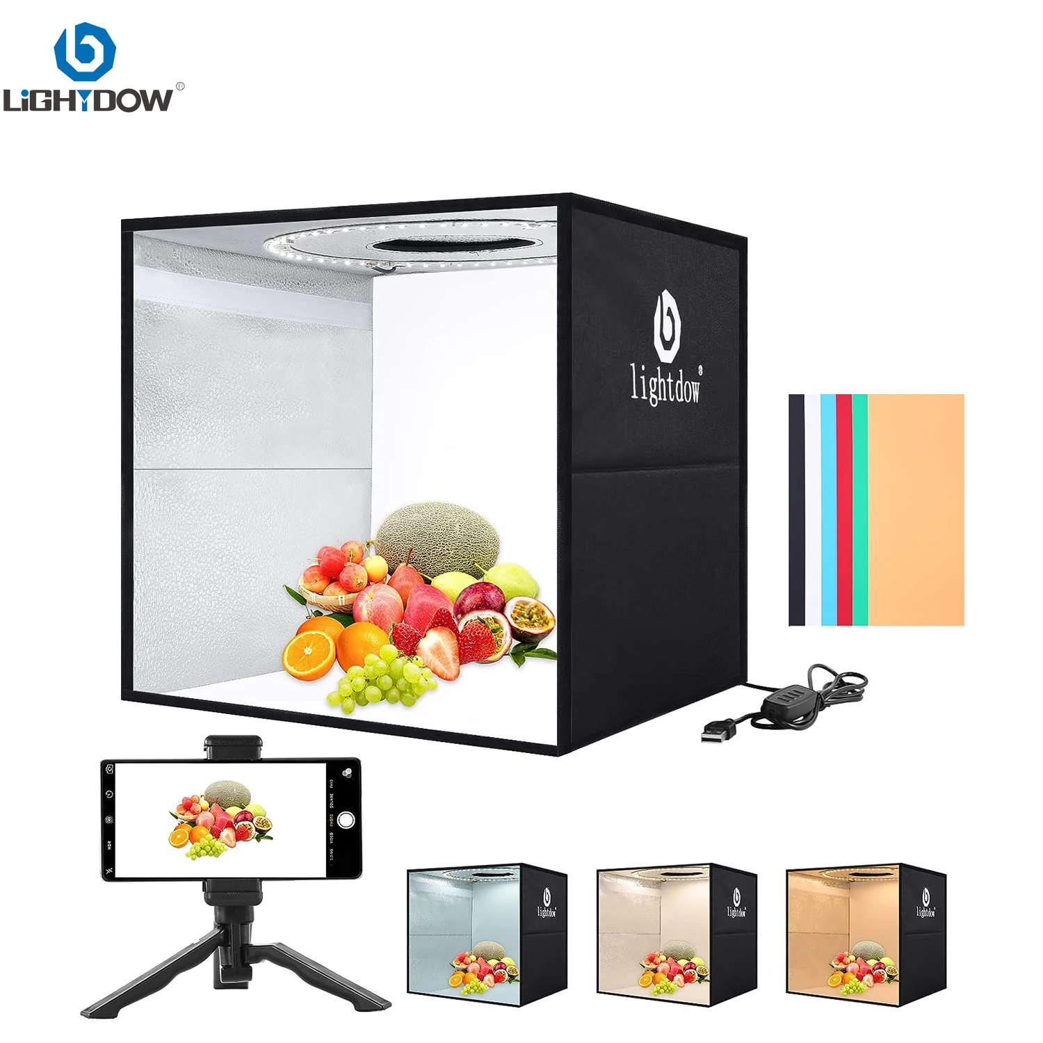 กล่องไฟถ่ายภาพแบบปรับความสว่าง - Photography Lighting And Backdrop บทวิจารณ์และราคา