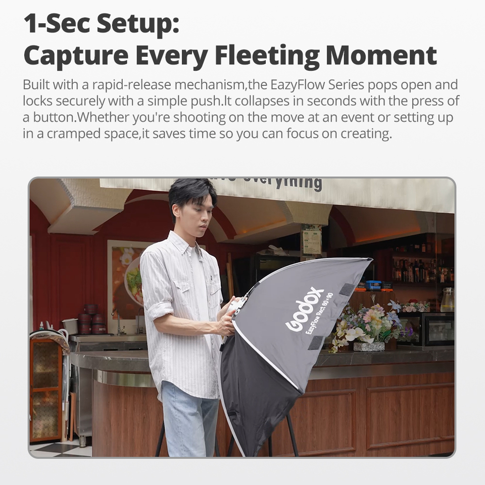 ซอฟต์บ็อกซ์พับได้ Godox EazyFl - Photography Lighting Mount บทวิจารณ์และราคา